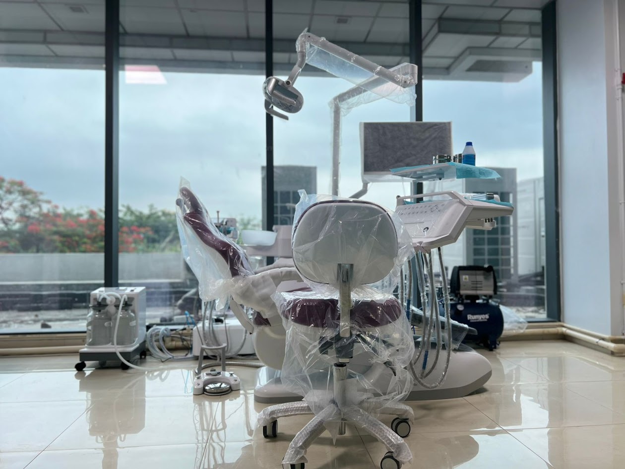 Another angle of the dental patient chair